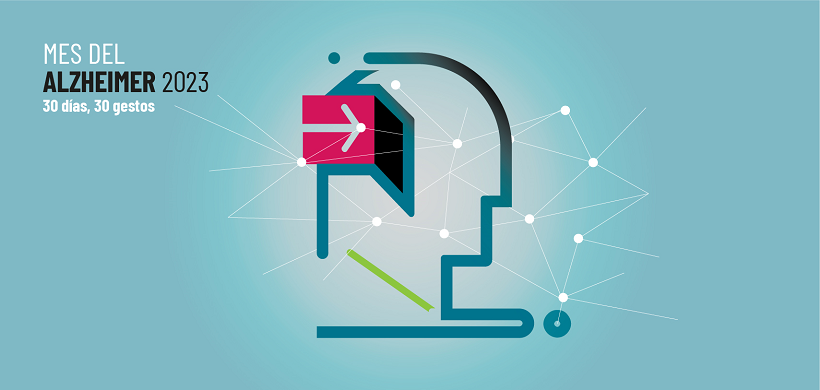 Cartel del Mes del Alzheimer en el CREA