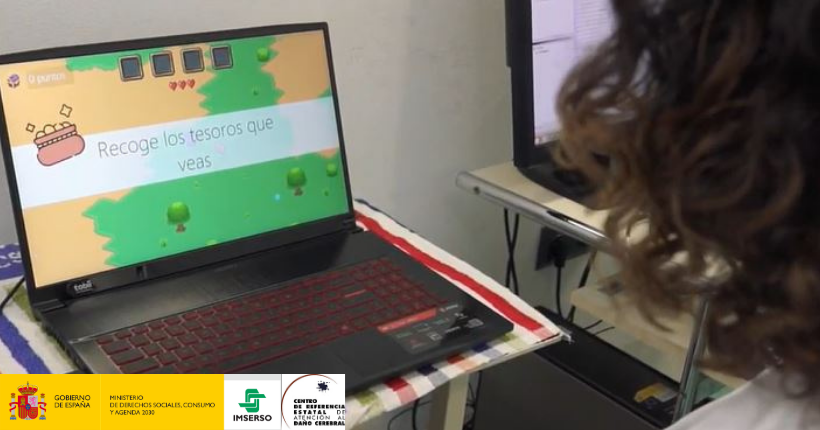 Sistema de rehabilitación en pacientes con déficits motores debidos a DCA utilizando videojuegos controlados con los ojos