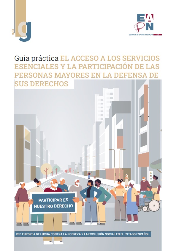 Portada de la Guía Práctica «El acceso a los servicios esenciales y la participación de las personas mayores en la defensa de sus derechos» Imagen de la portada del libro Microestigmas
