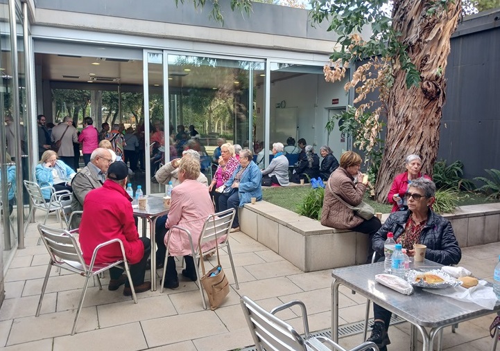 Momento de encuentro informal y de descanso.