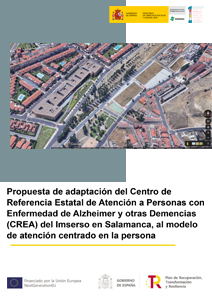 Portada de la Propuesta de adaptación del CREA del Imserso en Salamanca, al modelo de atención centrado en la persona