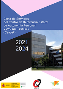 Portada Carta de Servicios 2021-2024 del Centro de Referencia Estatal de Autonomía Personal y Ayudas Técnicas (Ceapat)