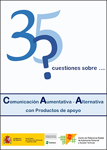 Portada de 35 cuestiones sobre Comunicación Aumentativa - Alternativa con productos de apoyo