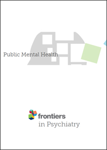 Portada Artículo científico en Frontiers in Psychiatry