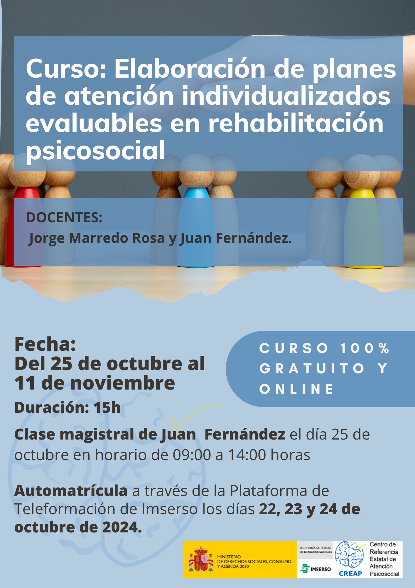 Cartel Curso Elaboración de Planes de Atención Individualizados