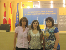 Representantes de Eurordis con Marta Fonfría, Educadora Social del Creer