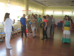 Taller de la Maestra del Centro con los participantes del encuentro