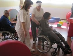 Participantes en el taller de psicomotricidad