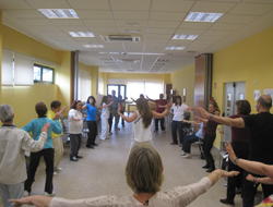 Participantes en el taller de Gym-ki