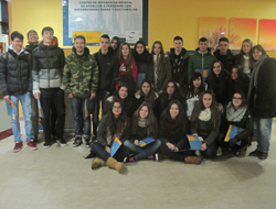 Grupo de alumnos del IES Liceo Castilla de Burgos en el Creer